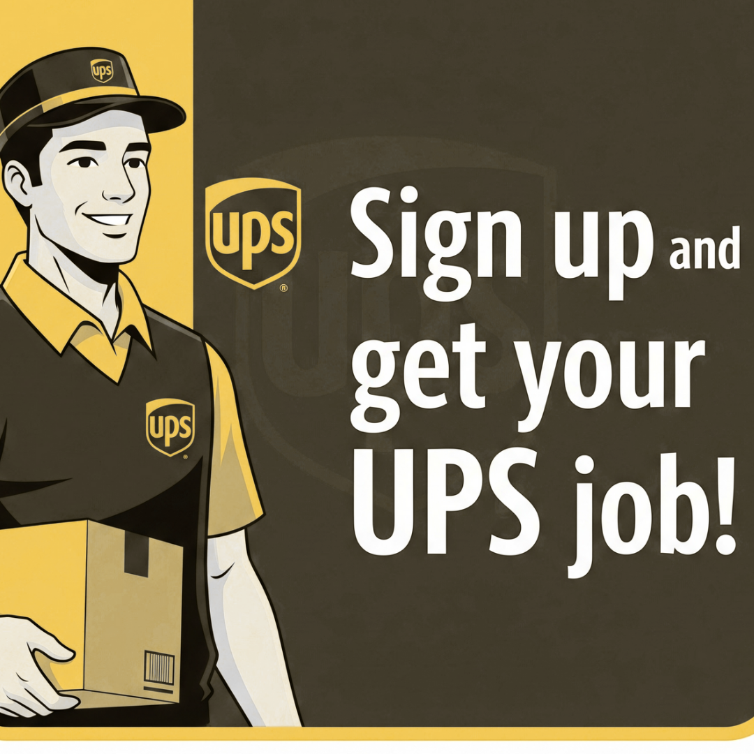 Sign up and get your UPS job!